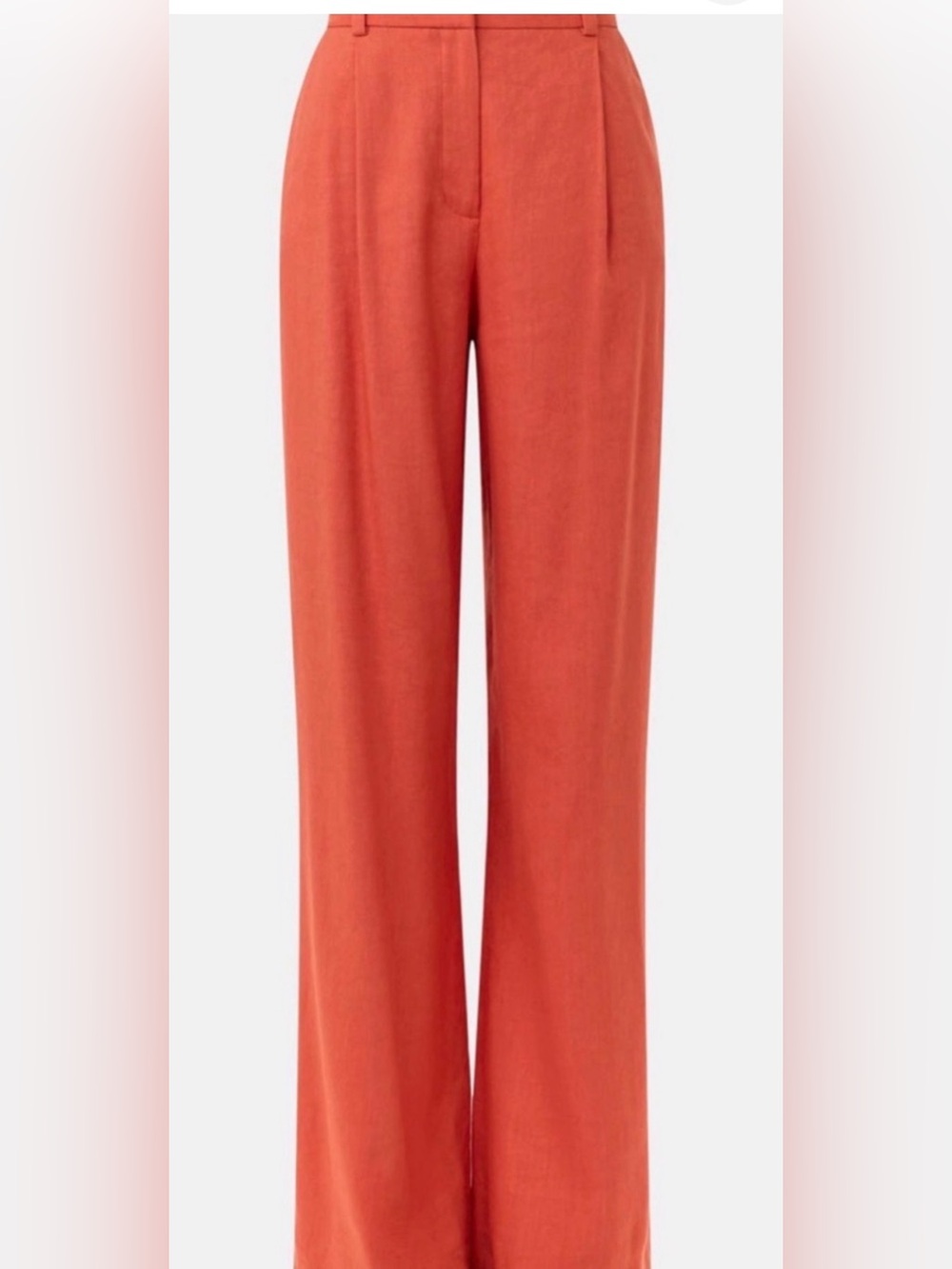 Veronica Beard Coral Linen Wide Leg Women's Pants- matching jacket listed too!